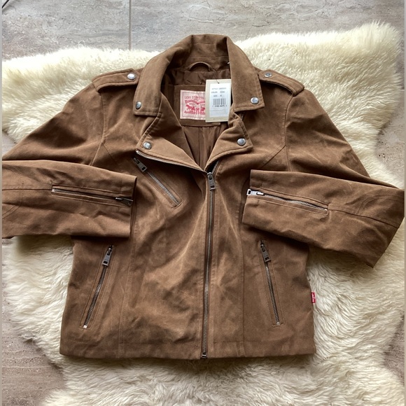 Levi’s Suede-look Moto Jacket. H1 - Picture 6 of 16